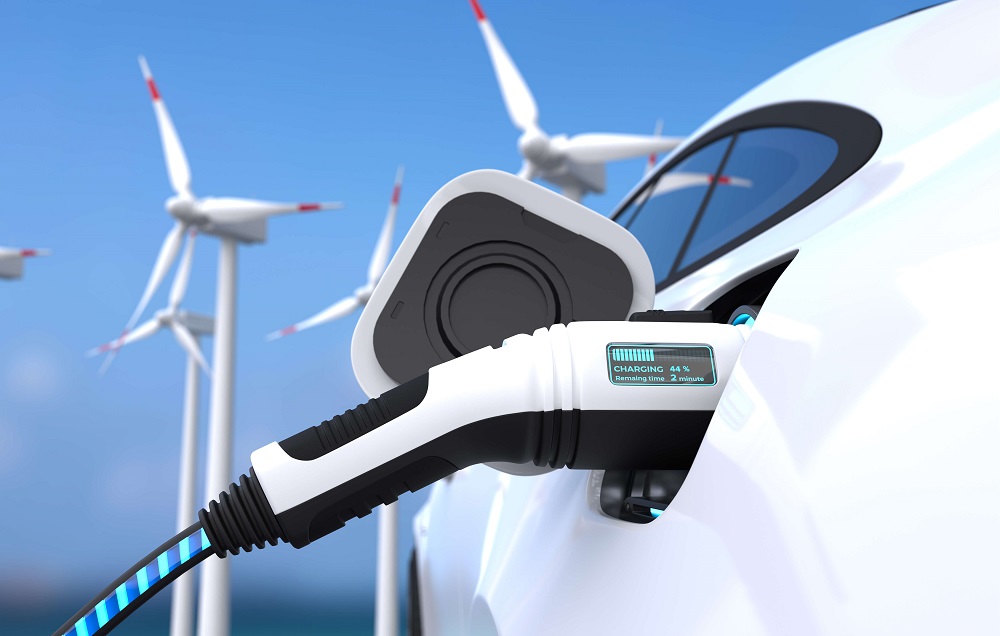 EV charging using clean energy from wind turbines