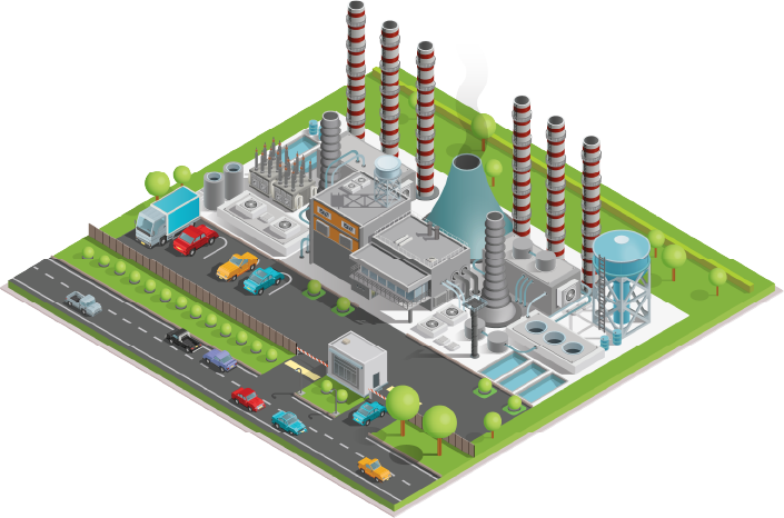 Energy-efficient industrial facility