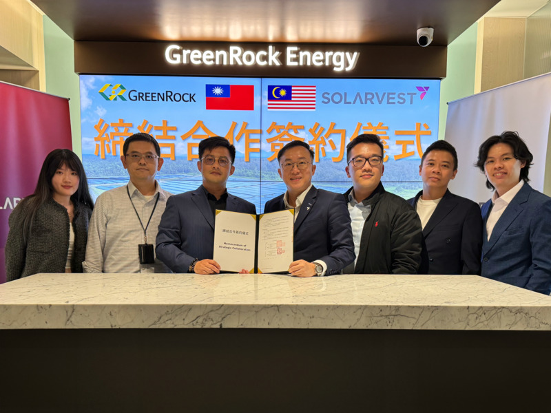 GreenRock Energy Joins Forces with Solarvest to Expand the Green Energy Market in Taiwan and Malaysia