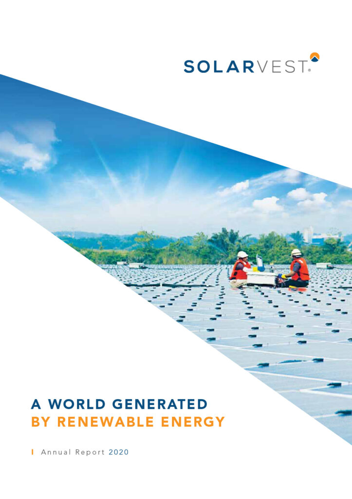 Solarvest Sustainability Statement FYE2020 report cover